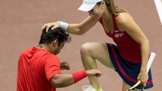 Leander Paes amp Martina Hingis 71414 Mixed Doubles Highlights [upl. by Eoin15]