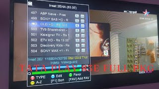 TATA PLAY 83E FULL PKG WORKING CCCAM CLINE 2024 [upl. by Iralav300]