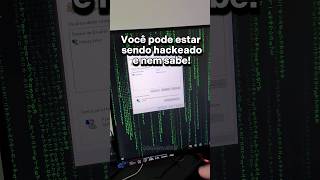 Faça isso para saber se está sendo hackeado hacker hackeado windows segurança proteção [upl. by Flan]