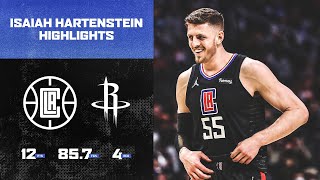 Isaiah Hartenstein was fierce in the paint against the Houston Rockets LA Clippers [upl. by Boggs724]