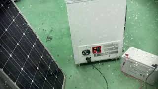 Freezer working by solar panel and battery [upl. by Naeerb]