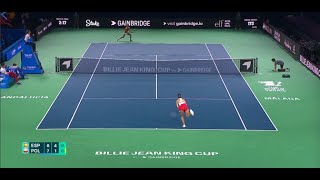 Iga Świątek 🇵🇱  🇨🇿 Linda NOSKOVA Billie Jean King Cup Live Czat Wynik [upl. by Franck87]