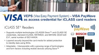 VISA Easy Pay VEPS amp VISA PayWave as Access Control credential [upl. by Neeruan]