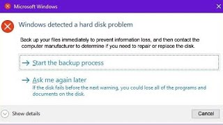 Windows Detected a Hard Disk Problem Md Rocky [upl. by Layman]