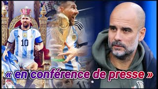 Pep Guardiola  « Messi le plus grand joueur de tous les temps  » [upl. by Bullock]