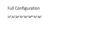 Full and Abbreviated Electron Configuration of Gallium Ga [upl. by Roger]