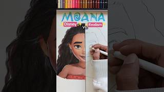 Drawing Moana in ✨️Realism✨️😳🎀  PART 2 moana disney art [upl. by Yeslehc]