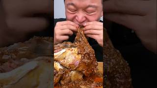 Spicy lambs head 15th daily mukbang short [upl. by Osmen602]