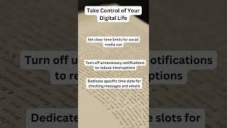 Manage Digital Distractions [upl. by Piotr486]