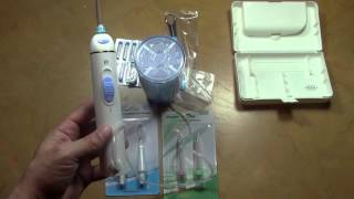 NEW 2016 JetPik JP200 Elite Triple Action Power Floss Toothbrush SystemUnboxingReview [upl. by Anastasius337]