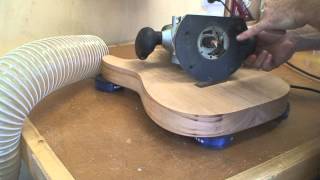 Stratocaster Guitar Build  Part 7  How to Build A Stratocaster Body [upl. by Elohcan441]