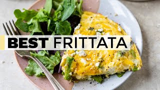 FRITTATA  easy recipe with asparagus and cheese [upl. by Arinaj]