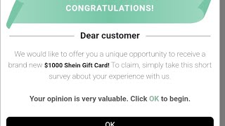 1000 Shein Gift Card Free Newly Released shein [upl. by Neeron]