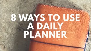 8 Ways to use a Daily Planner  Hobonichi [upl. by Einnaej]