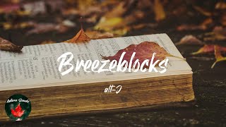 altJ  Breezeblocks Lyric video [upl. by Leirbma]