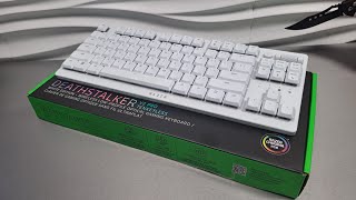 Razer Deathstalker V2 Pro TKL White Unboxing  ASMR [upl. by Levison]