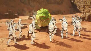 Clone Troopers vs Frog Boss  STAR WARS JEDI SURVIVOR NPC Wars [upl. by Killigrew]