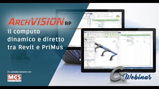 ArchVISION RP il software per il computo dinamico e diretto tra Revit e PriMus [upl. by Aniala]