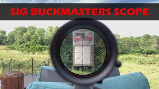 Sig Buckmasters Scope BDC Reticle  Torture Test and Shooting Review [upl. by Adamec]