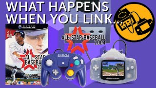 GCtoGBA Link  All Star Baseball 2004 What happens when you link a GBA GCtoGBA LinkItUp [upl. by Lombard587]