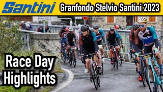 Granfondo Stelvio Santini 2023 Race Day Highlights Epic Cycling Event North Italy SantiniCycling [upl. by Guria]