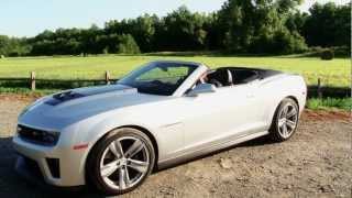 2013 Chevrolet Camaro ZL1 Convertible  Drive Time Review with Steve Hammes  TestDriveNow [upl. by Llekcm]