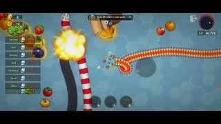 Wormszoneio 1✅ BiGGEST SNAKE TOP 001 💪 Slighter Snake Online Games 2024 Gameplay💥 gaming [upl. by Tare141]