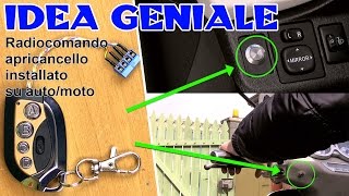 IDEA GENIALE come aprire il cancello elettrico da scooter  auto  tartaglia channel [upl. by Troy749]