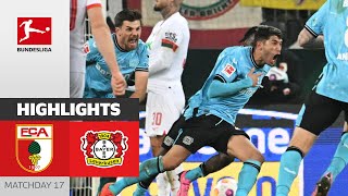 quotBuzzer beaterquot for Leverkusen  FC Augsburg  Bayer 04 Leverkusen 01  Highlights  MD 17 – 2324 [upl. by Einahpit868]