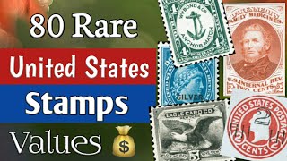 USA Rare Valuable Stamps  Part 11  80 US Philatelic Itemes Review For Collectors [upl. by Issor]