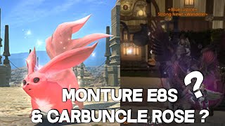 Final Fantasy XIV News  Monture de E8S  Carbuncle Rose [upl. by Tada]