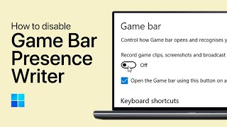 How To Disable GamebarPresenceWriter on PC  Reduce CPU amp RAM Usage [upl. by Arick]