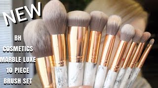 NEW BH Cosmetics Marble Luxe 10 Piece Brush Set [upl. by Astraea]