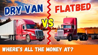 PROFITABILITY  Flatbeds Vs Dry Vans Is it even worth Hauling Flatbed Loads [upl. by Onairelav]