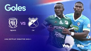 Jaguares vs Deportivo Cali goles  Liga BetPlay Dimayor 20231  Fecha 19 [upl. by Tarrsus]