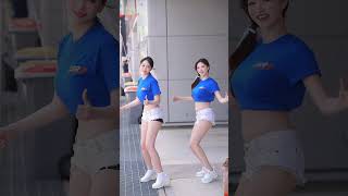 최초 치어리더출신 레이싱모델들의 삐끼삐끼 막막막막막차💋 dance 쇼츠 shorts 삐끼삐끼 [upl. by Ahsytal989]