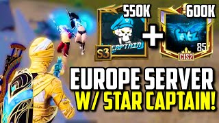 STAR CAPTAIN amp FEITZ PLAY EUROPE HIGH RANK  PUBG MOBILE [upl. by Airehtfele]