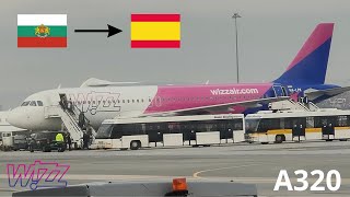 Arrival at Sofia Airport with Wizz Air Airbus A321200 airplane [upl. by Adeirf]