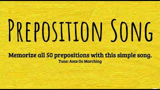 Preposition Song for Easy Grammar Plus [upl. by Anaeli147]