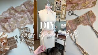 How to Make a Lace Garter Belt  Lingerie Sew Along [upl. by Emily]