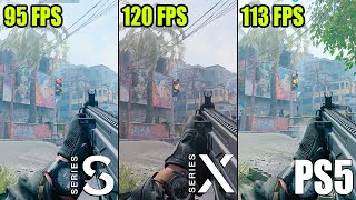 COD Modern Warfare 3 Xbox Series S vs Series X vs PS5 Comparison  Technical Review 120FPS Mode [upl. by Assed475]