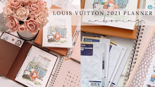 Louis Vuitton 2021 Planner Unboxing  MORE Planner Goodies  Charmaine Dulak [upl. by Lennod]