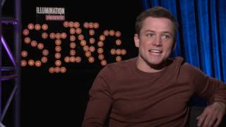 SING Backstage with Taron Egerton [upl. by Ymiaj302]