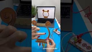 DIY “Paper harp” interactive project Easy and fun STEM project powered by MakeyMakey controller [upl. by Bolton453]