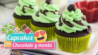 Cupcakes de Chocolate y Menta  CHOCO MINT  Quiero Cupcakes [upl. by Alehtse]