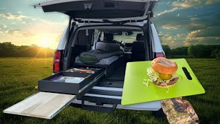 24 Hour Solo Camping in SUV Cheese Burgers amp Geese [upl. by Switzer]