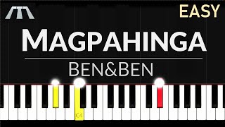 Magpahinga BenampBen  EASY Piano Tutorial [upl. by Ahsika]