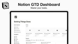 Notion GTD Dashboard The Ultimate Tool for Getting Things Done [upl. by Enitsua]