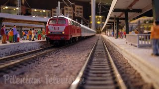 Model trains in HO scale Cab ride through the large miniature world of Modelspoorgroep Nienoord [upl. by Aibat486]