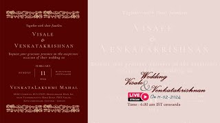 11022024 Visale amp Venkatakrishnan  Wedding [upl. by Otreblide693]